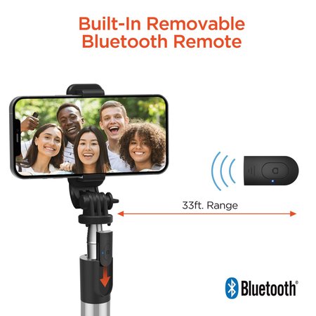 Hypergear SnapShot Wireless Selfie Stick with Tripod and Bluetooth Remote 15437